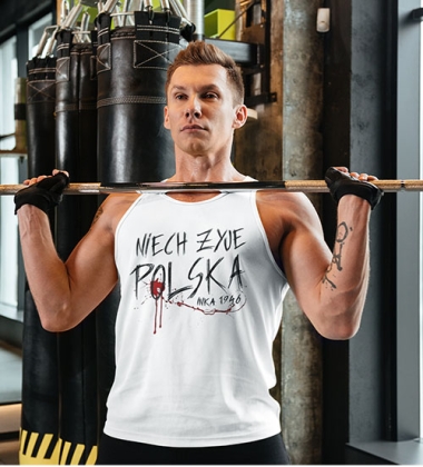 tank-top NIECH ŻYJE POLSKA